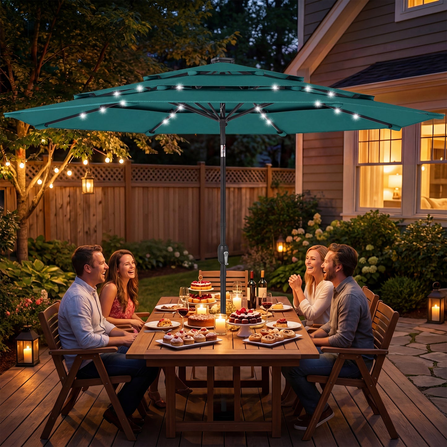 Outdoor Solar Umbrella