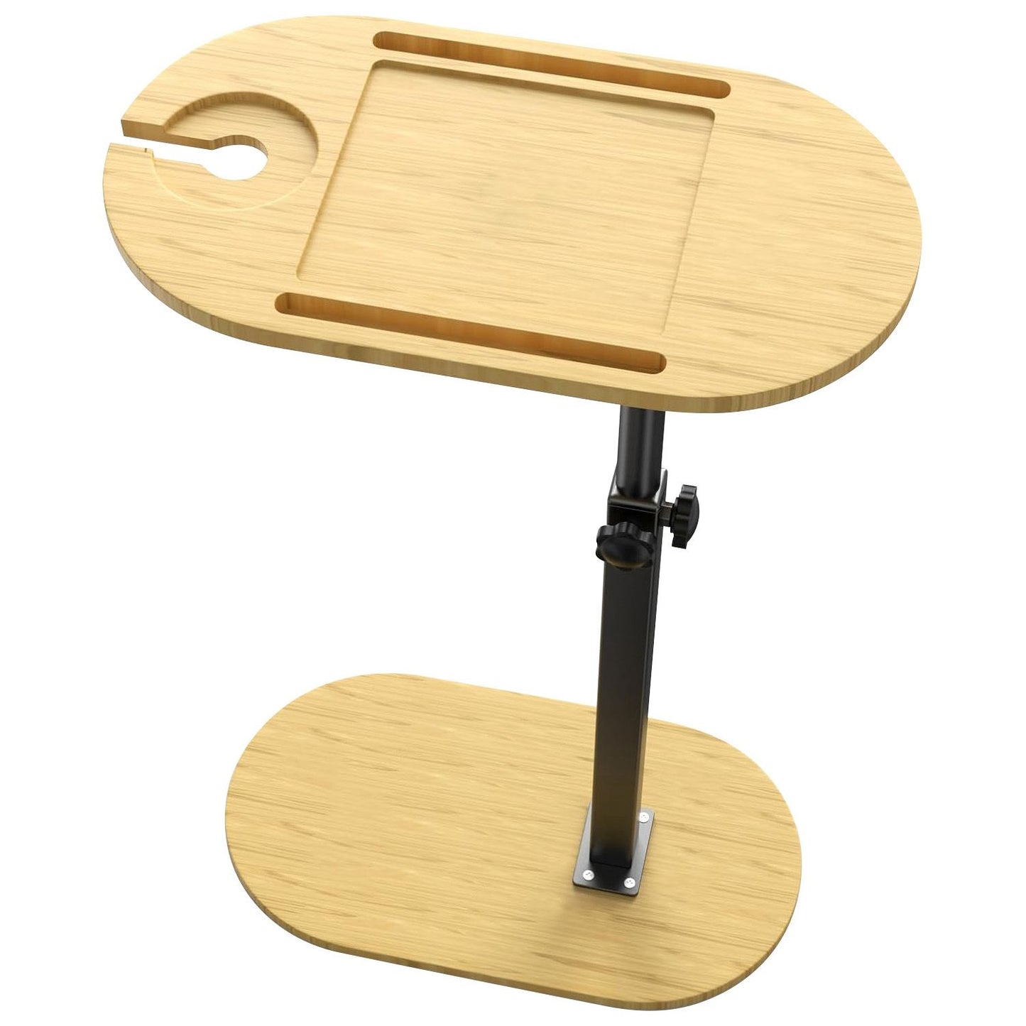 Adjustable Bamboo Bathtub Tray Table - detail view