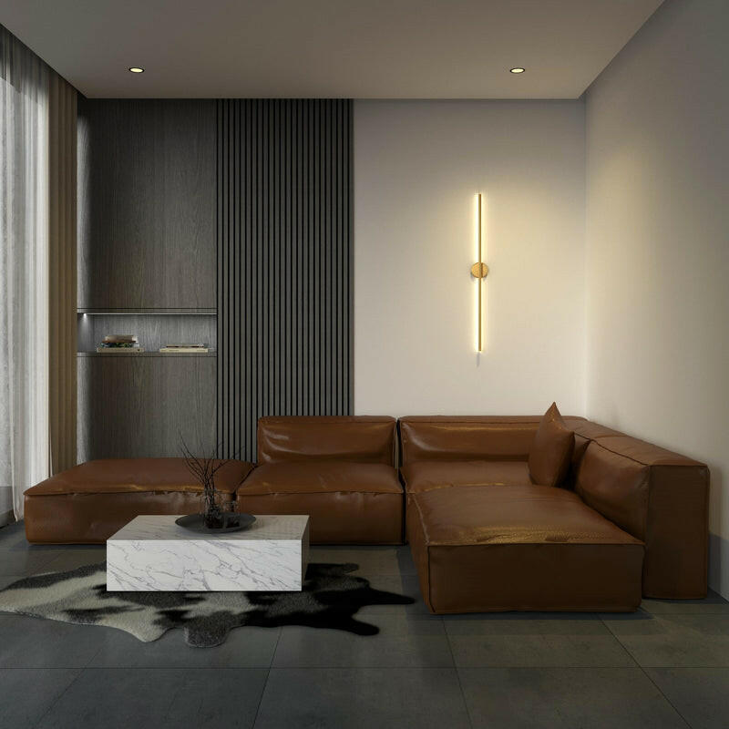MODERN MINIMALIST ROUND WALL SCONCE - close-up
