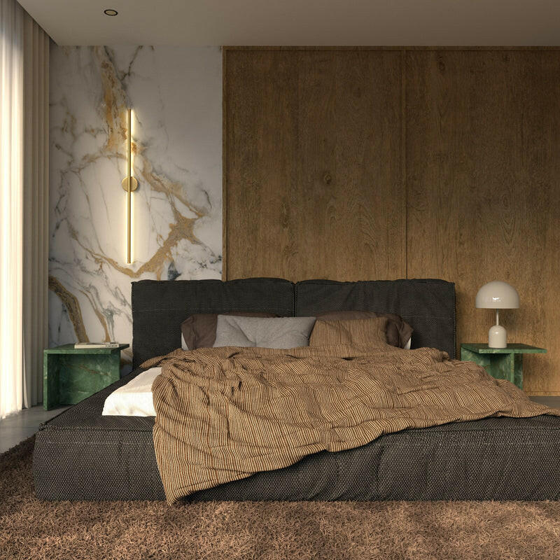 MODERN MINIMALIST ROUND WALL SCONCE - lifestyle shot