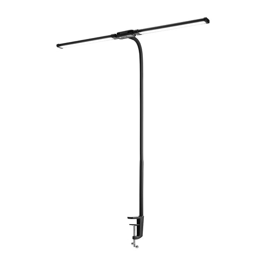 LED Desk Lamp With Clamp, Double Head Architect Desk Lamp For Home Office, Eye-Caring Desk Light With 360� Adjustable Goos...