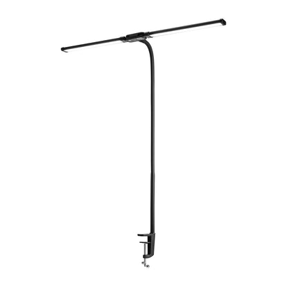 LED Desk Lamp With Clamp, Double Head Architect Desk Lamp For Home Office, Eye-Caring Desk Light With 360� Adjustable Goos...