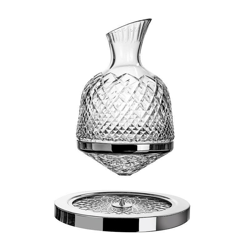360� Rotating Crystal Wine Decanter - lifestyle shot