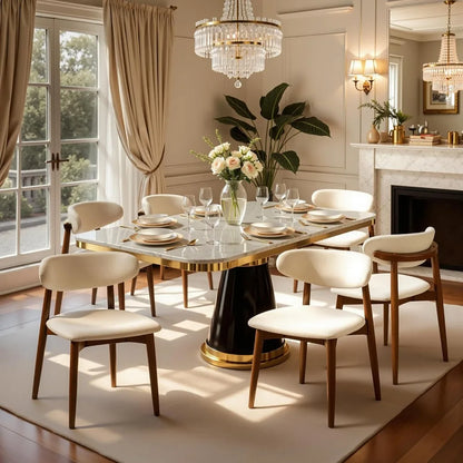 Elegant Curved Back Dining Chair
