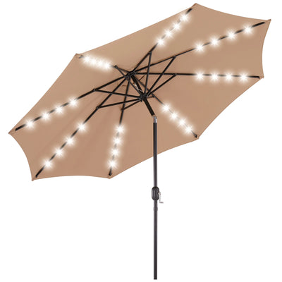 Outdoor Solar Patio Sunshade Umbrella