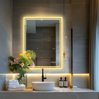 Illuminated Frameless Bathroom Mirror