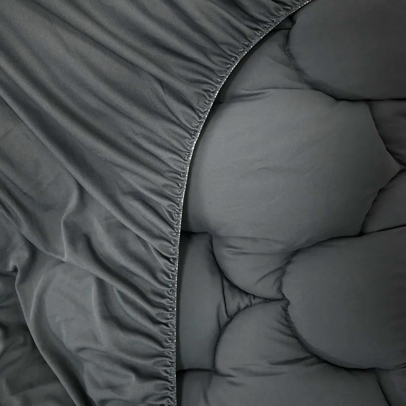 Quilted Bed Protection Pad - Breathable & Durable Mattress Topper - lifestyle shot
