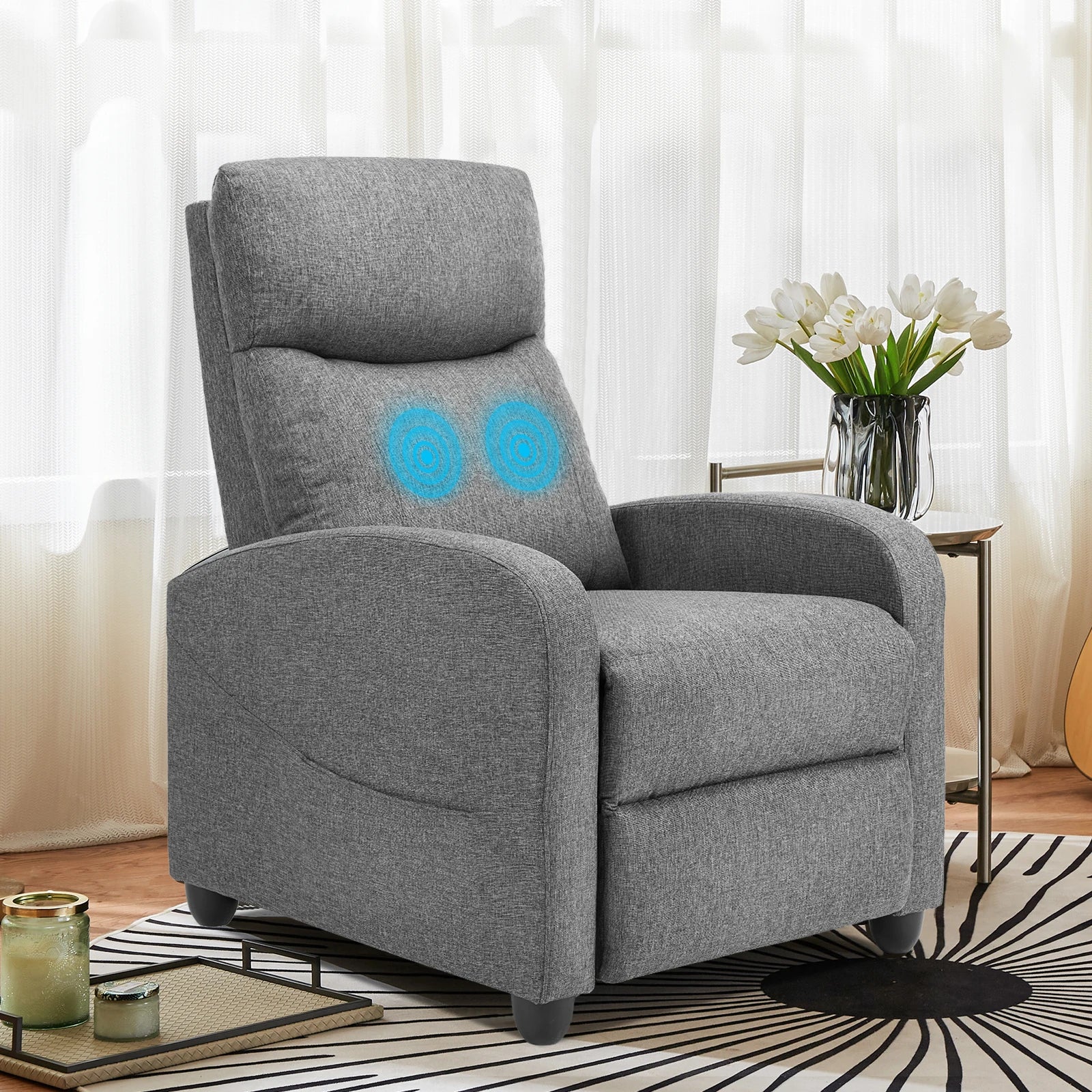 Modern Fabric Recliner Sofa - Comfort Meets Style - lifestyle shot