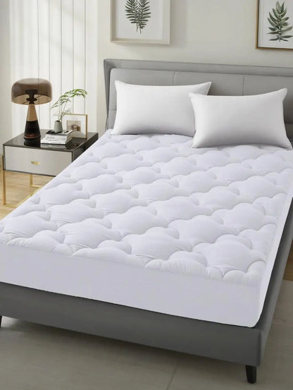 Quilted Bed Protection Pad - Breathable & Durable Mattress Topper - close-up