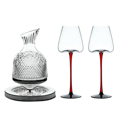 360� Rotating Crystal Wine Decanter