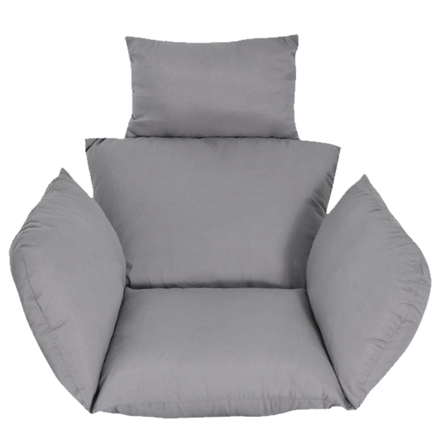 Egg Chair Cushion with Headrest - angle view