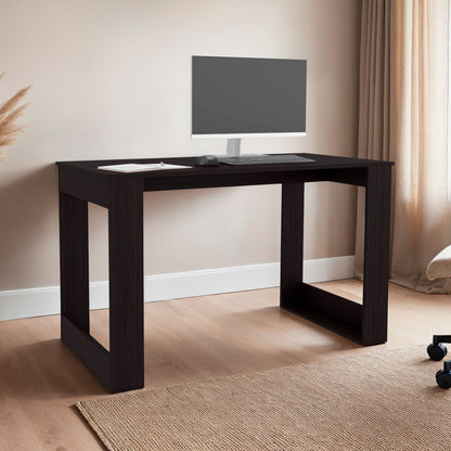 Modern Light Oak Writing Desk - close-up