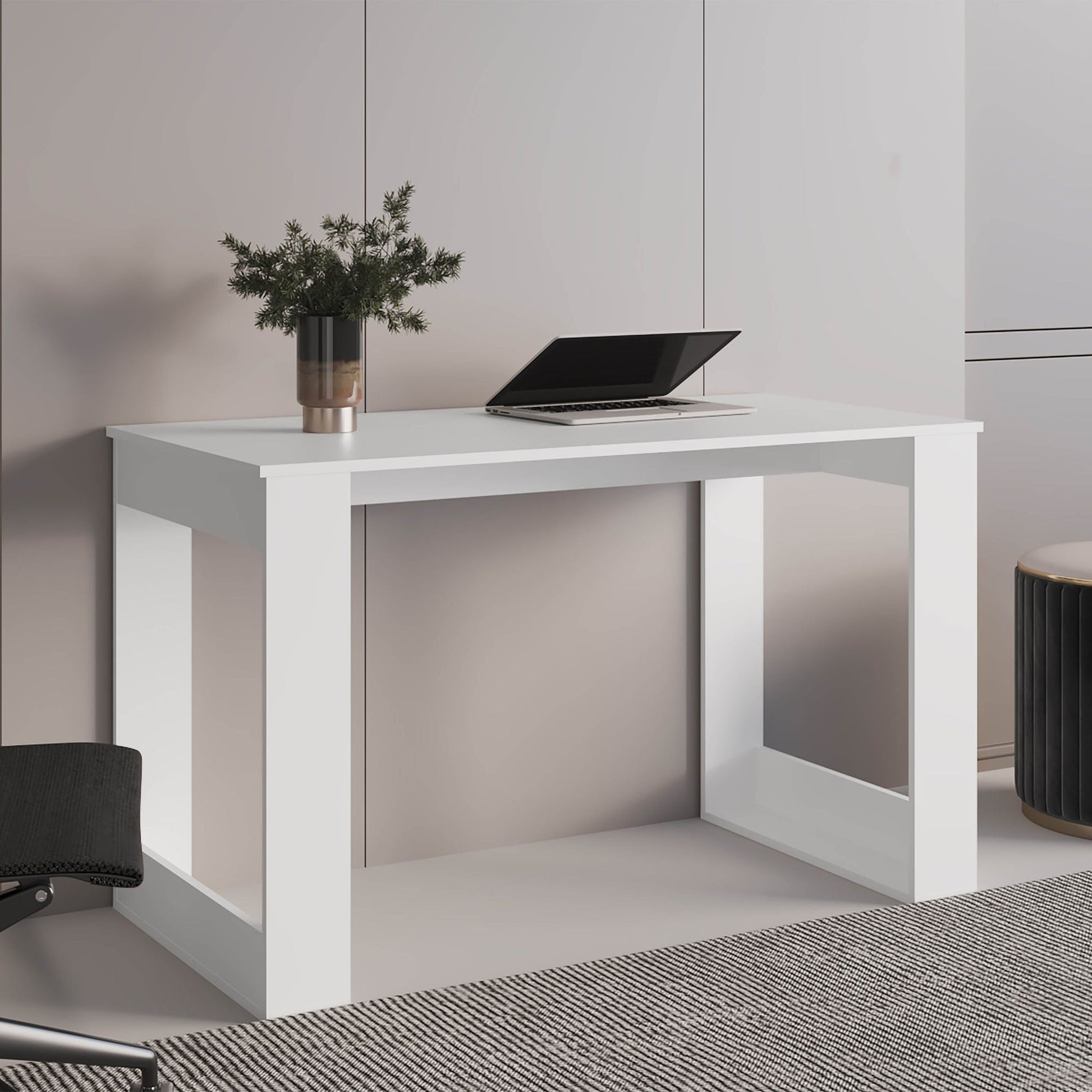 Modern Light Oak Writing Desk