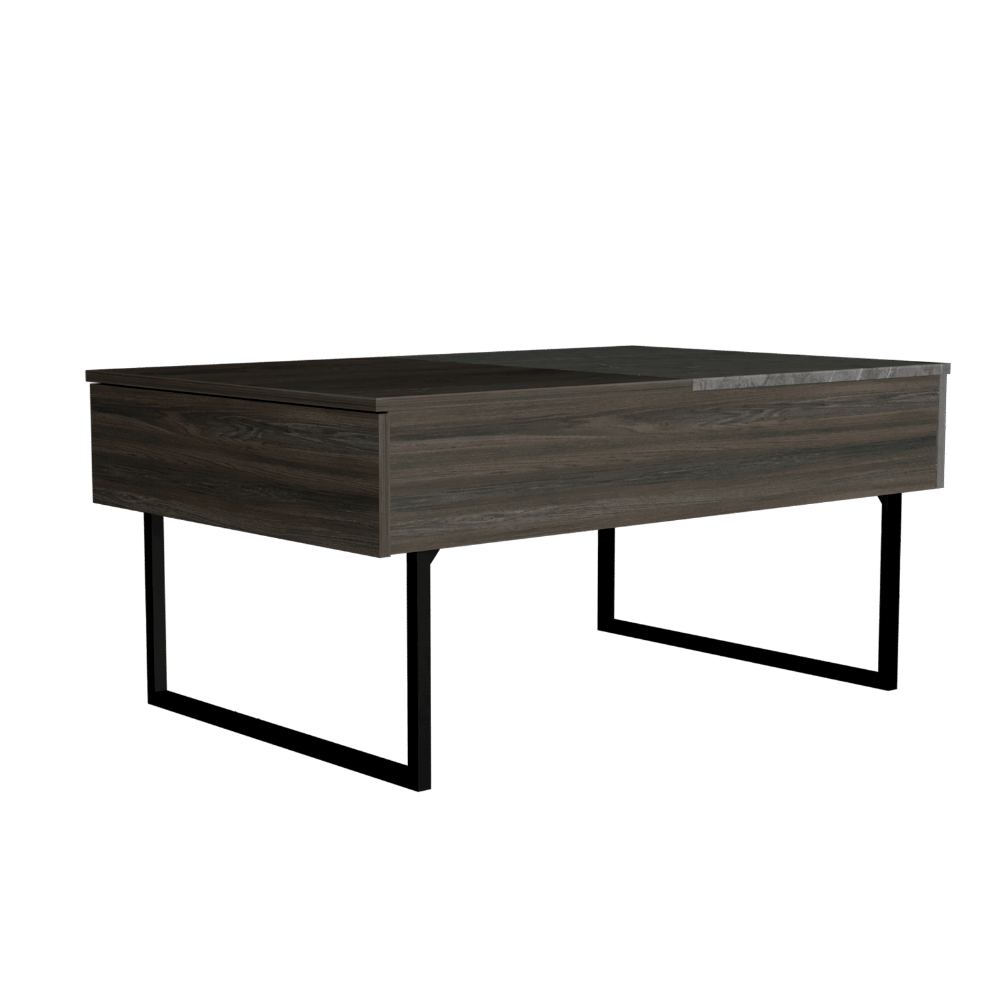 Lift-Top Coffee Table with Hidden Storage - Carbon Espresso/Onyx - lifestyle shot